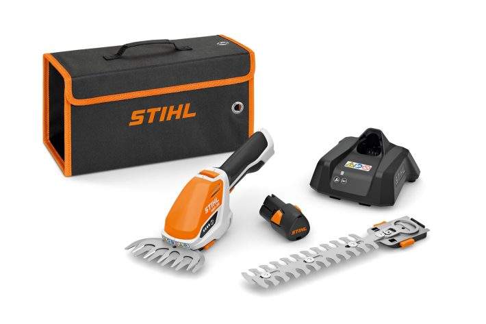 L'OUTIL 2-EN-1 : CISAILLE À ARBUSTE ET CISAILLE À GAZON À BATTERIE HSA 26 STIHL