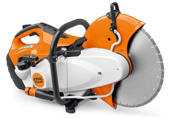 DÉCOUPEUSE À DISQUE STIHL THERMIQUE TS 440 AVEC DISQUE RESINE DIAMETRE 350MM